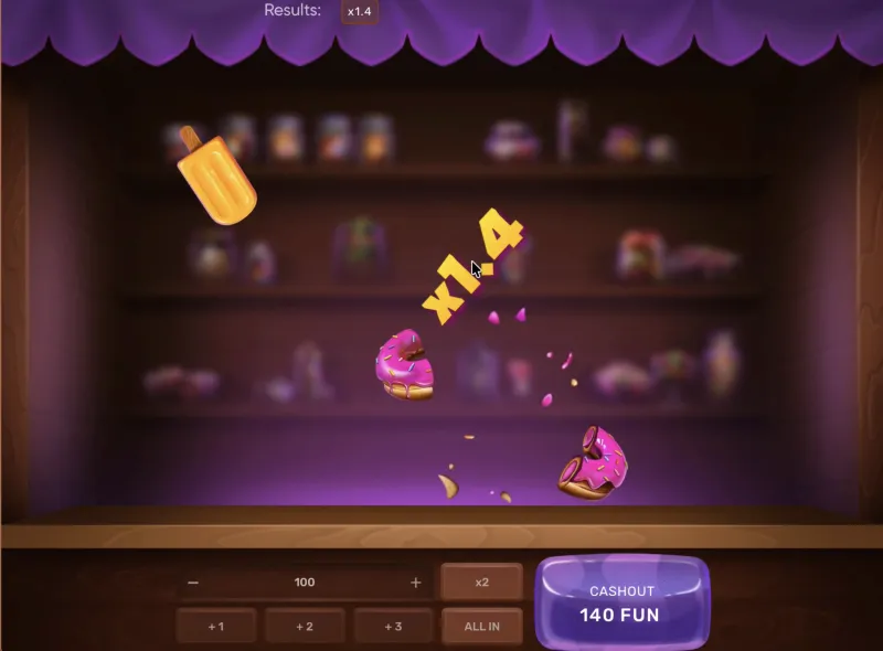 Ninja Crash pantalla de juego después de iniciar sesión